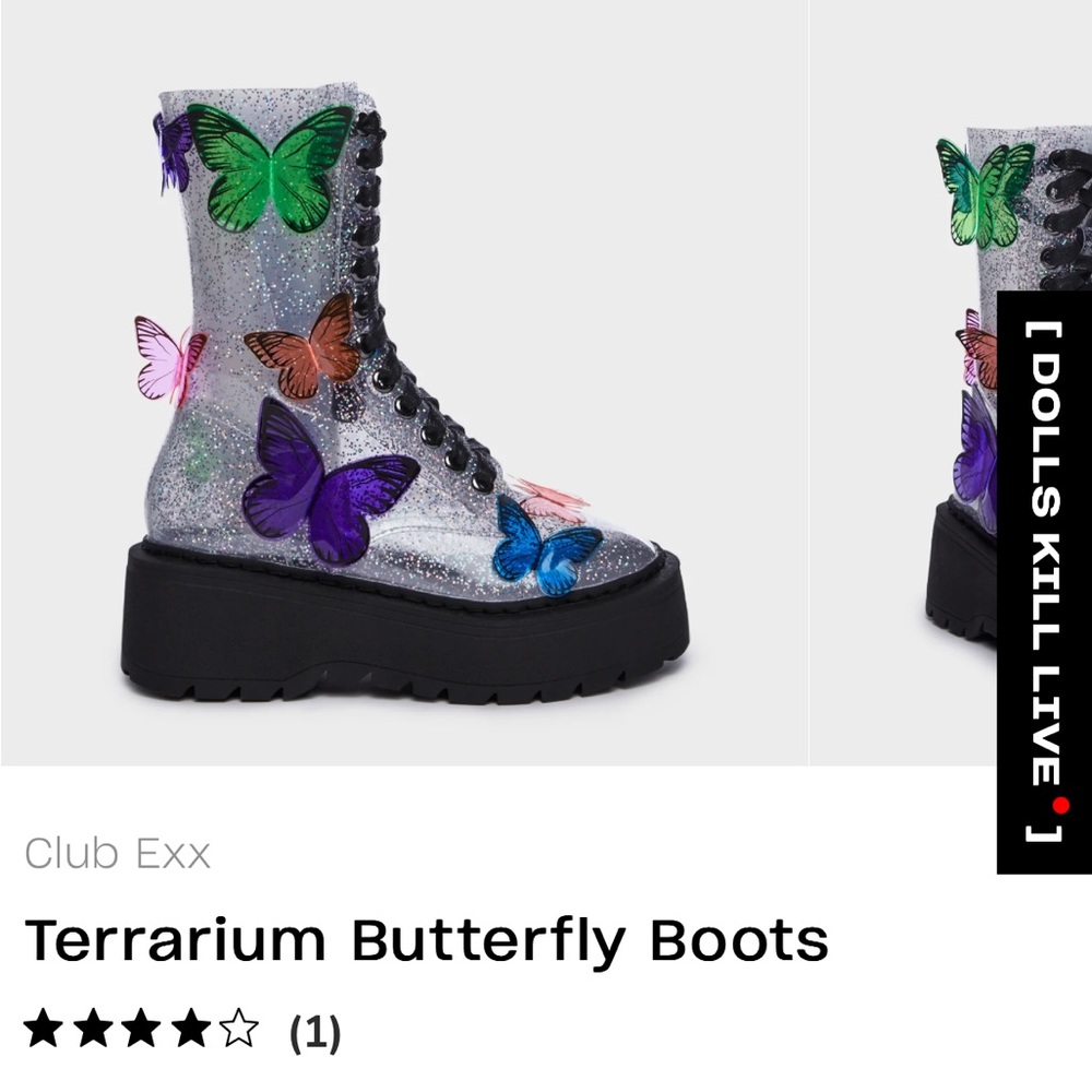 Never worn, still in box. I was gonna wear them to Coachella 2020 lol